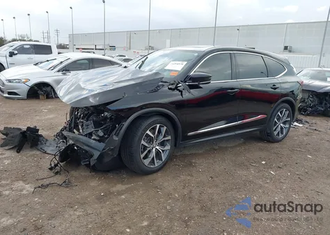 2022 Acura Mdx Technology Package z USA, uszkodzony, nr VIN 5J8YE1H42NL026009